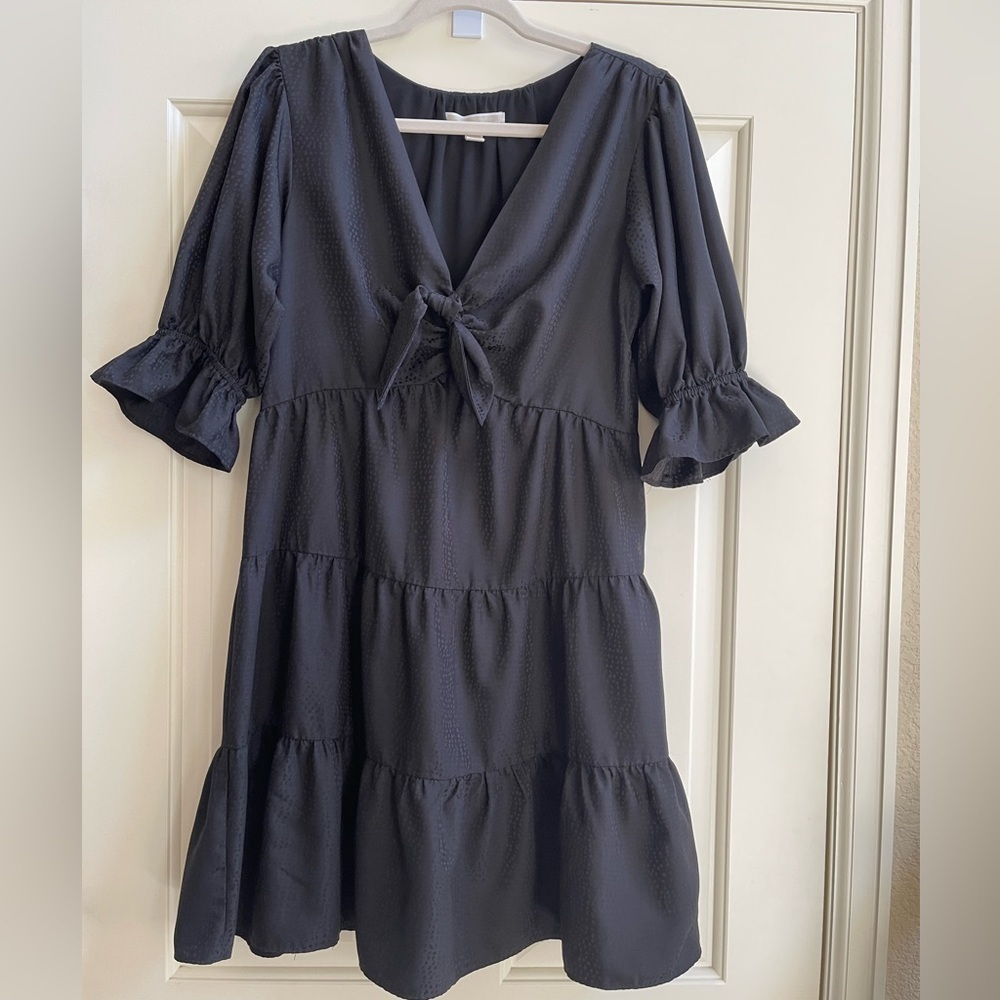 MICHAEL Michael Kors Tie Front Mini Dress - Picture 2 of 10